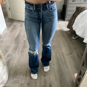 BKE Parker bootcut ripped jeans